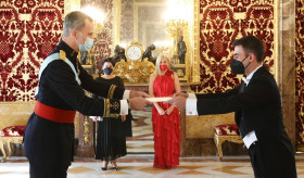 El Embajador  Sos Avetisyan ha entregado sus Cartas Credenciales a Su Majestad el Rey de España Don Felipe VI