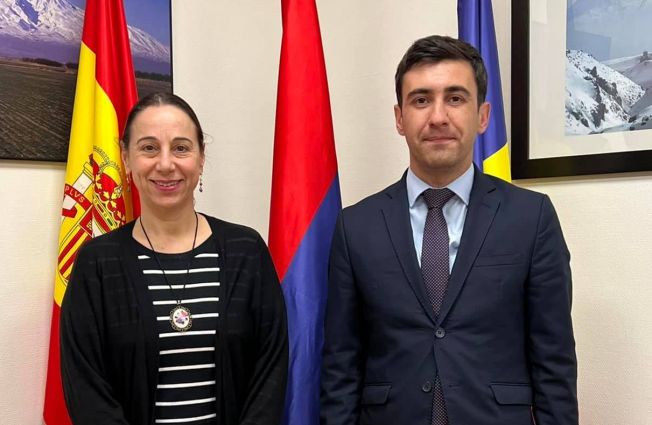El Embajador Sos Avetisyan recibió a la Directora Regional del Departamento Europa de la Organización Mundial del Turismo