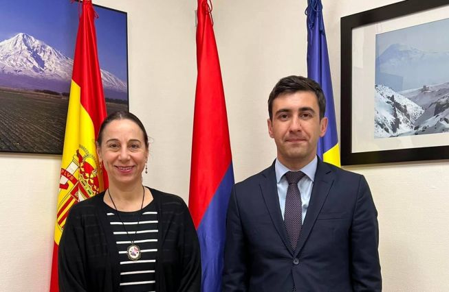 El Embajador Sos Avetisyan recibió a la Directora Regional del Departamento Europa de la Organización Mundial del Turismo