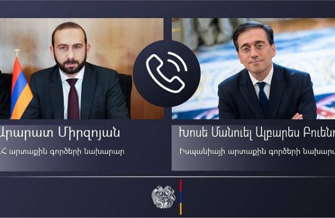 Հայաստանի և Իսպանիայի ԱԳ նախարարների հեռախոսազրույցը