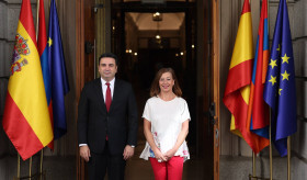 La reunión entre el Presidente de la Asamblea Nacional de Armenia, Sr. Alen Simonyan, y la Presidenta del Congreso de los Diputados de España, Sra. Francina Armengol