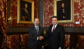 La reunión entre  el Presidente de la Asamblea Nacional de Armenia, Sr. Alen Simonyan, y el Presidente del Senado del Reino de España, Sr. Pedro Rollán